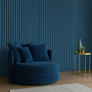 Blue Round chair