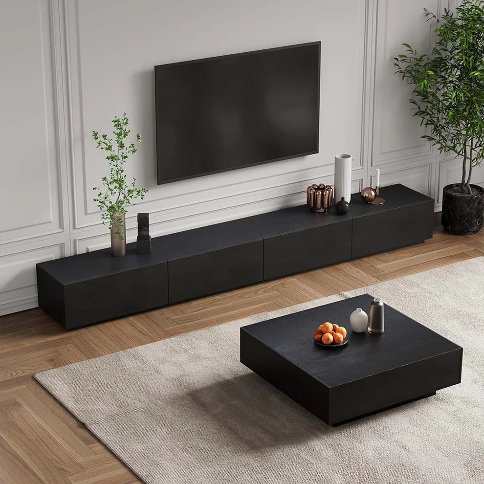 Coffee table with TV table Coffee table with TV table