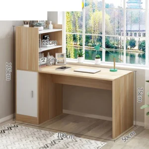 Desk with shelf unit 50x100cm