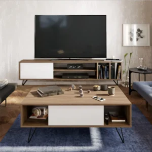 TV table with coffee table