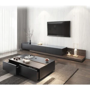 TV table with coffee table